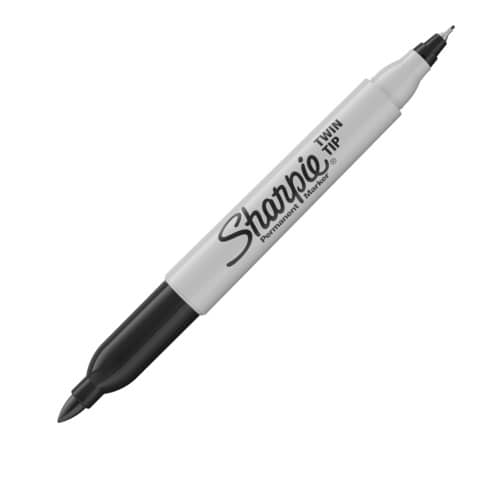 Marcatore permanente Sharpie Twin Tip EF F a doppia punta conica 1-0,5 mm nero S0811100